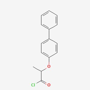 molecular formula C15H13ClO2 B1372825 2-(Biphenyl-4-yloxy)propanoyl chloride CAS No. 1160264-64-1