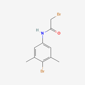 molecular formula C10H11Br2NO B1372828 2-Bromo-N-(4-bromo-3,5-dimethylphenyl)acetamide CAS No. 895854-58-7