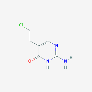 molecular formula C6H8ClN3O B1372829 2-氨基-5-(2-氯乙基)嘧啶-4-醇 CAS No. 805180-47-6