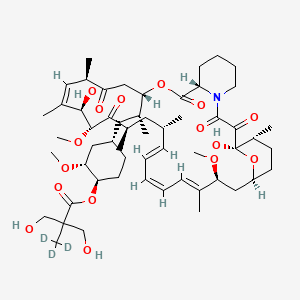 molecular formula C56H87NO16 B13728290 Rapamycin 42-[3-Hydroxy-2-(hydroxymethyl)-2-(methyl-d3)-propanoate 