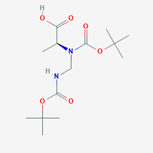 molecular formula C14H26N2O6 B13728358 Di-Boc-N-alpha-aminomethyl-L-alanine 