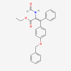molecular formula C25H23NO4 B13728432 Ethyl 3-[4-(Benzyloxy)phenyl]-2-formamido-3-phenylacrylate CAS No. 2006281-62-3