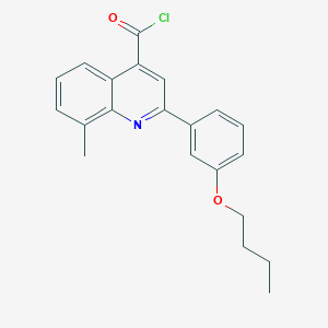 molecular formula C21H20ClNO2 B1372845 2-(3-Butoxyphenyl)-8-methylquinoline-4-carbonyl chloride CAS No. 1160254-67-0