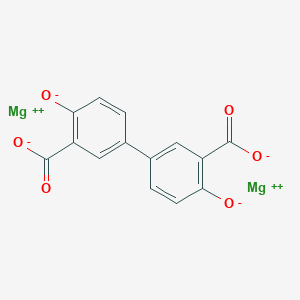 molecular formula C14H6Mg2O6 B13728539 Magnesium 4,4'-dioxido-[1,1'-biphenyl]-3,3'-dicarboxylate 