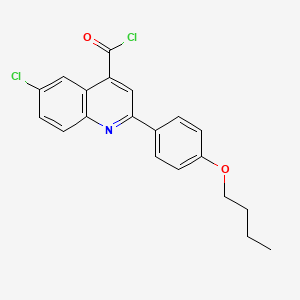 2-(4-Butoxyphenyl)-6-chloroquinoline-4-carbonyl chloride