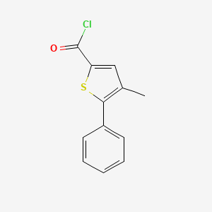 4-Methyl-5-phenylthiophene-2-carbonyl chloride