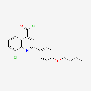2-(4-Butoxyphenyl)-8-chloroquinoline-4-carbonyl chloride