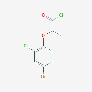 molecular formula C9H7BrCl2O2 B1372863 2-(4-Bromo-2-chlorophenoxy)propanoyl chloride CAS No. 1160257-26-0