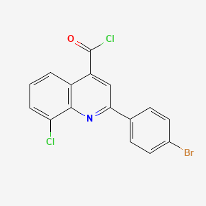 molecular formula C16H8BrCl2NO B1372865 2-(4-Bromophenyl)-8-chloroquinoline-4-carbonyl chloride CAS No. 1160263-61-5