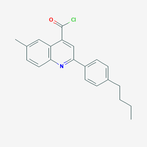 molecular formula C21H20ClNO B1372867 2-(4-Butylphenyl)-6-methylquinoline-4-carbonyl chloride CAS No. 1160253-57-5