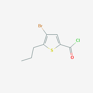molecular formula C8H8BrClOS B1372868 4-Bromo-5-propylthiophene-2-carbonyl chloride CAS No. 1160249-08-0