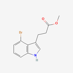 molecular formula C12H12BrNO2 B13728688 Methyl 3-(4-Bromo-3-indolyl)propanoate 