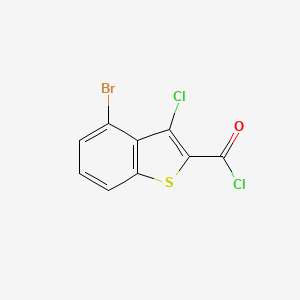 molecular formula C9H3BrCl2OS B1372871 4-Bromo-3-chloro-1-benzothiophene-2-carbonyl chloride CAS No. 1160249-22-8