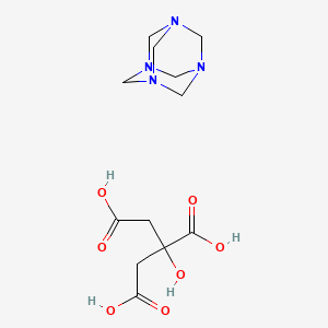 molecular formula C12H20N4O7 B13728728 Hexamethylenetetramine citrate CAS No. 34317-08-3