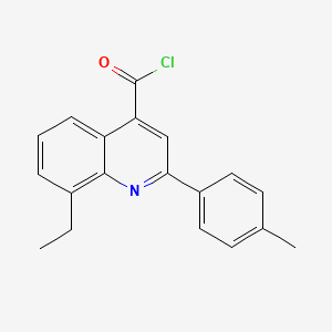 molecular formula C19H16ClNO B1372874 8-Ethyl-2-(4-methylphenyl)quinoline-4-carbonyl chloride CAS No. 1160261-22-2