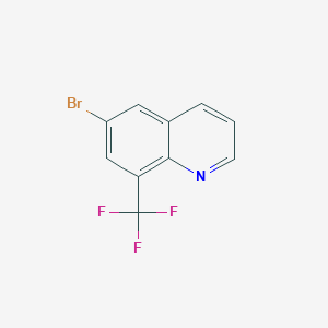 molecular formula C10H5BrF3N B1372877 6-Bromo-8-(trifluoromethyl)quinoline CAS No. 1065074-30-7