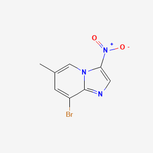 molecular formula C8H6BrN3O2 B1372880 8-Bromo-6-methyl-3-nitroimidazo[1,2-a]pyridine CAS No. 1072944-59-2