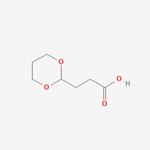 molecular formula C7H12O4 B1372882 3-(1,3-Dioxan-2-YL)propanoic acid CAS No. 774605-67-3
