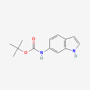 molecular formula C13H16N2O2 B1372887 6-BOC-AMINO-1H-INDOLE CAS No. 885273-73-4