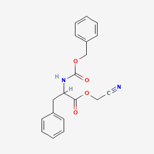 molecular formula C19H18N2O4 B13728875 DL-N-Benzyloxycarbonyl-3-phenylalanine cyanomethyl ester CAS No. 3338-35-0