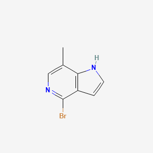 molecular formula C8H7BrN2 B1372889 4-Bromo-7-methyl-1H-pyrrolo[3,2-c]pyridine CAS No. 1082040-87-6