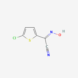 molecular formula C6H3ClN2OS B13728930 2-Thiopheneacetonitrile, 5-chloro-alpha-(hydroxyimino)- CAS No. 42520-76-3