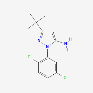 molecular formula C13H15Cl2N3 B1372900 5-Tert-butyl-2-(2,5-dichloro-phenyl)-2H-pyrazol-3-ylamine CAS No. 1017781-20-2