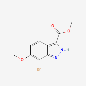 B1372901 7-Bromo-6-methoxy-1H-indazole-3-carboxylic acid methyl ester CAS No. 1263378-38-6