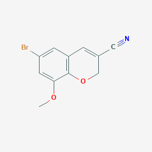 molecular formula C11H8BrNO2 B1372909 6-Bromo-8-methoxy-2H-chromene-3-carbonitrile CAS No. 885271-24-9