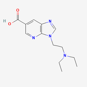 molecular formula C13H18N4O2 B13729112 Imidazo(4,5-b)pyridine-6-carboxylic acid, 3-(2-diethylaminoethyl)- CAS No. 4057-57-2