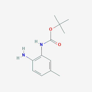 molecular formula C12H18N2O2 B1372915 tert-Butyl (2-amino-5-methylphenyl)carbamate CAS No. 885270-77-9