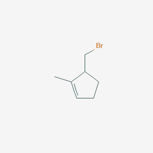 molecular formula C7H11Br B13729187 5-(Bromomethyl)-1-Methylcyclopent-1-Ene 