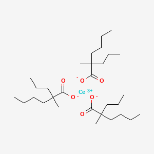 molecular formula C30H57CeO6 B13729189 Cerium tris(2-methyl-2-propylhexanoate) CAS No. 35374-62-0