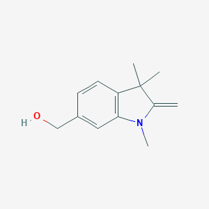molecular formula C13H17NO B137292 (1,3,3-Trimethyl-2-methylideneindol-6-YL)methanol CAS No. 143445-60-7