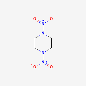 molecular formula C4H8N4O4 B13729250 1,4-Dinitropiperazine CAS No. 4164-37-8