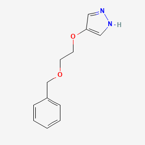 molecular formula C12H14N2O2 B13729262 4-(2-(Benzyloxy)ethoxy)-1H-pyrazole 