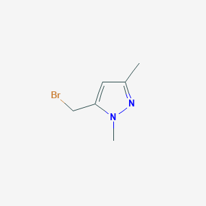 molecular formula C6H9BrN2 B1372929 5-(Bromomethyl)-1,3-dimethyl-1H-pyrazole CAS No. 873191-23-2