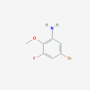 molecular formula C7H7BrFNO B1372935 5-Bromo-3-fluoro-2-methoxyaniline CAS No. 239122-51-1