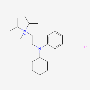 molecular formula C21H37IN2 B13729414 (2-(N-Cyclohexylanilino)ethyl)diisopropylmethylammonium iodide CAS No. 3102-15-6