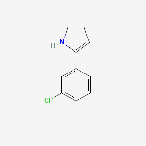molecular formula C11H10ClN B13729460 2-(3-Chloro-4-methylphenyl)pyrrole 