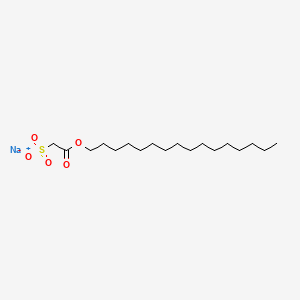 molecular formula C18H35NaO5S B13729490 Acetic acid, sulfo-, 1-hexadecyl ester, sodium salt CAS No. 29462-74-6