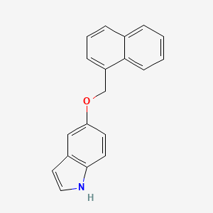 molecular formula C19H15NO B13729555 5-(1-Naphthylmethyloxy)indole 