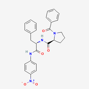 molecular formula C27H26N4O5 B13729632 Bz-Pro-Phe-pNA 