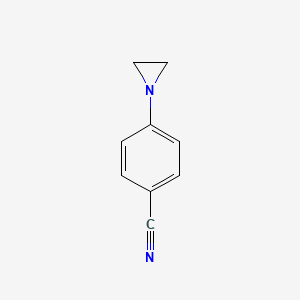 molecular formula C9H8N2 B13729663 N-(p-Cyanophenyl)aziridine CAS No. 30855-80-2