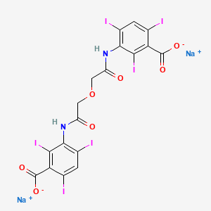 molecular formula C18H8I6N2Na2O7 B13729691 Ioglycamide disodium CAS No. 3737-71-1