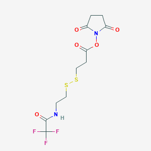molecular formula C11H13F3N2O5S2 B13729693 Trifluoroacetamidoethyl-SS-propionic NHS ester 