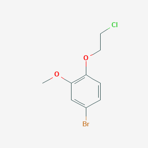 molecular formula C9H10BrClO2 B1372973 4-Bromo-1-(2-chloroethoxy)-2-methoxybenzene CAS No. 877399-30-9
