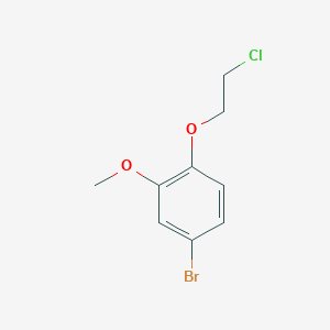 B1372973 4-Bromo-1-(2-chloroethoxy)-2-methoxybenzene CAS No. 877399-30-9