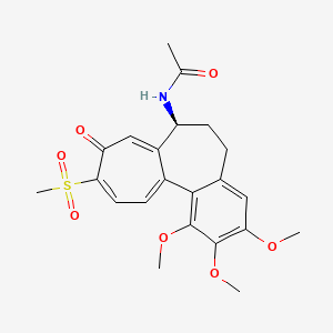 molecular formula C22H25NO7S B13729731 N-[(7S)-1,2,3-trimethoxy-10-methylsulfonyl-9-oxo-6,7-dihydro-5H-benzo[a]heptalen-7-yl]acetamide CAS No. 2826-75-7