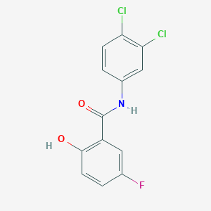 molecular formula C13H8Cl2FNO2 B13729747 n-(3,4-Dichlorophenyl)-5-fluoro-2-hydroxybenzamide 